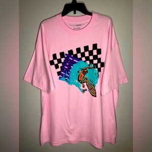 Fashion Nova Men's Pink Surf Graphic Tee